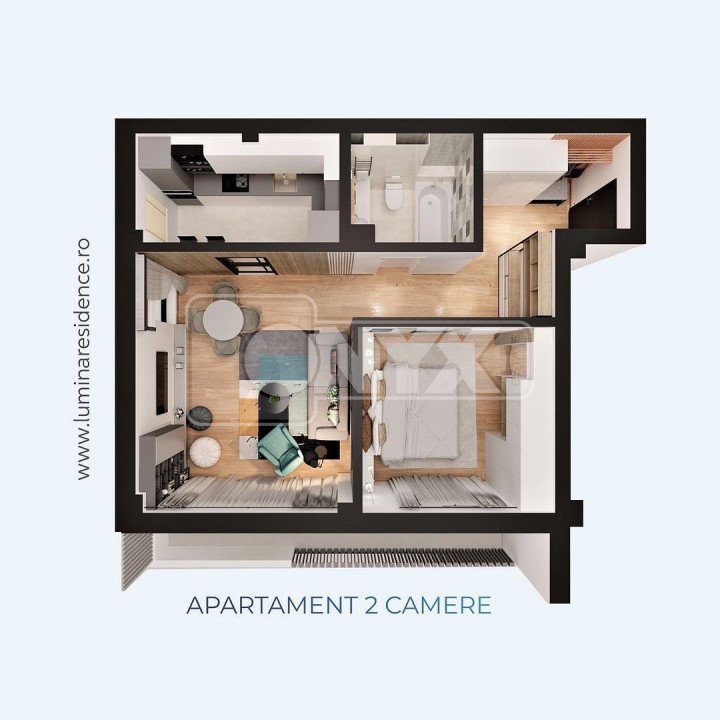 Apartament 2 camere,bloc nou ,Lumina-ideal investitie! comision 0% 10